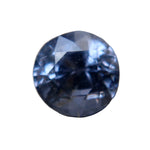 Front view of 1.50ct natural purple spinel in a round cut from Ceylon