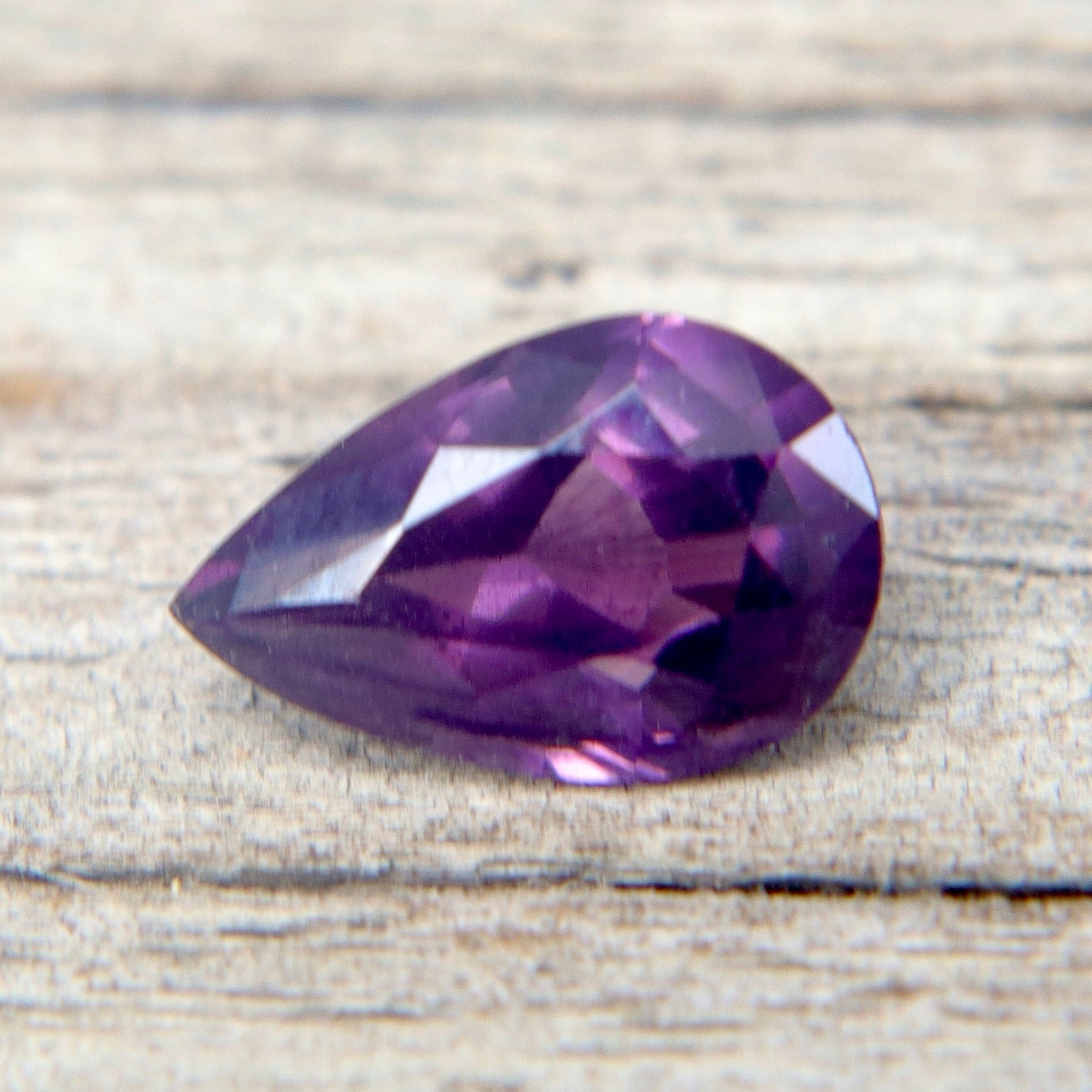 Natural Purple Spinel 1.60 Carat Pear Cut | Untreated Ceylon Earth - Sourced Loose Gemstone - Sapphirepal