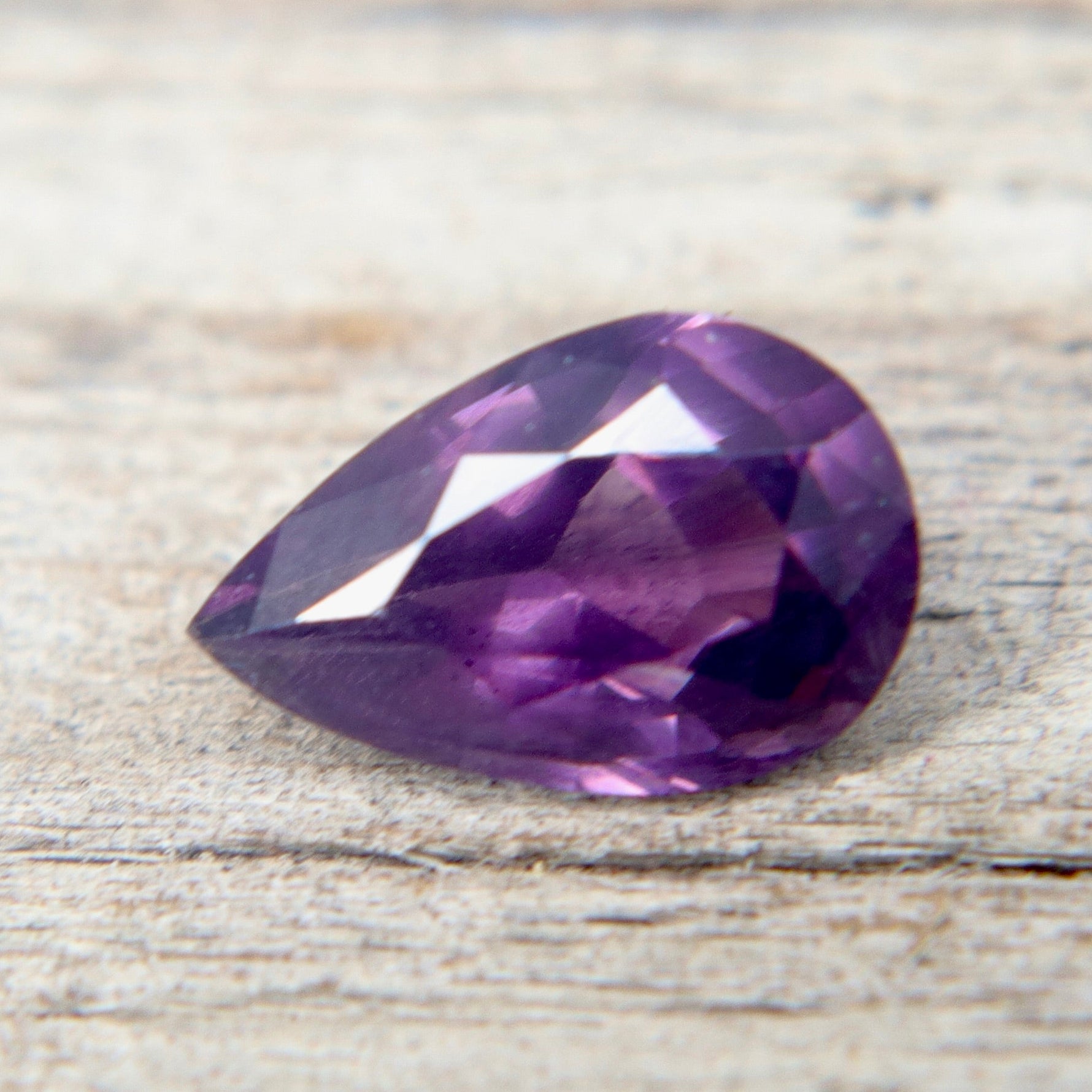 Natural Purple Spinel 1.60 Carat Pear Cut | Untreated Ceylon Earth - Sourced Loose Gemstone - Sapphirepal