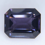 Natural purple spinel loose gemstone side view for bespoke jewelry design