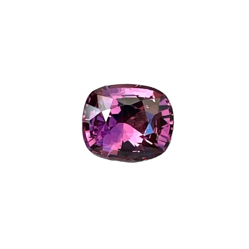 Natural purple spinel, 1.50ct cushion 7.46×6.29mm, Ceylon origin, VVS clarity, untreated – Sapphire Pal