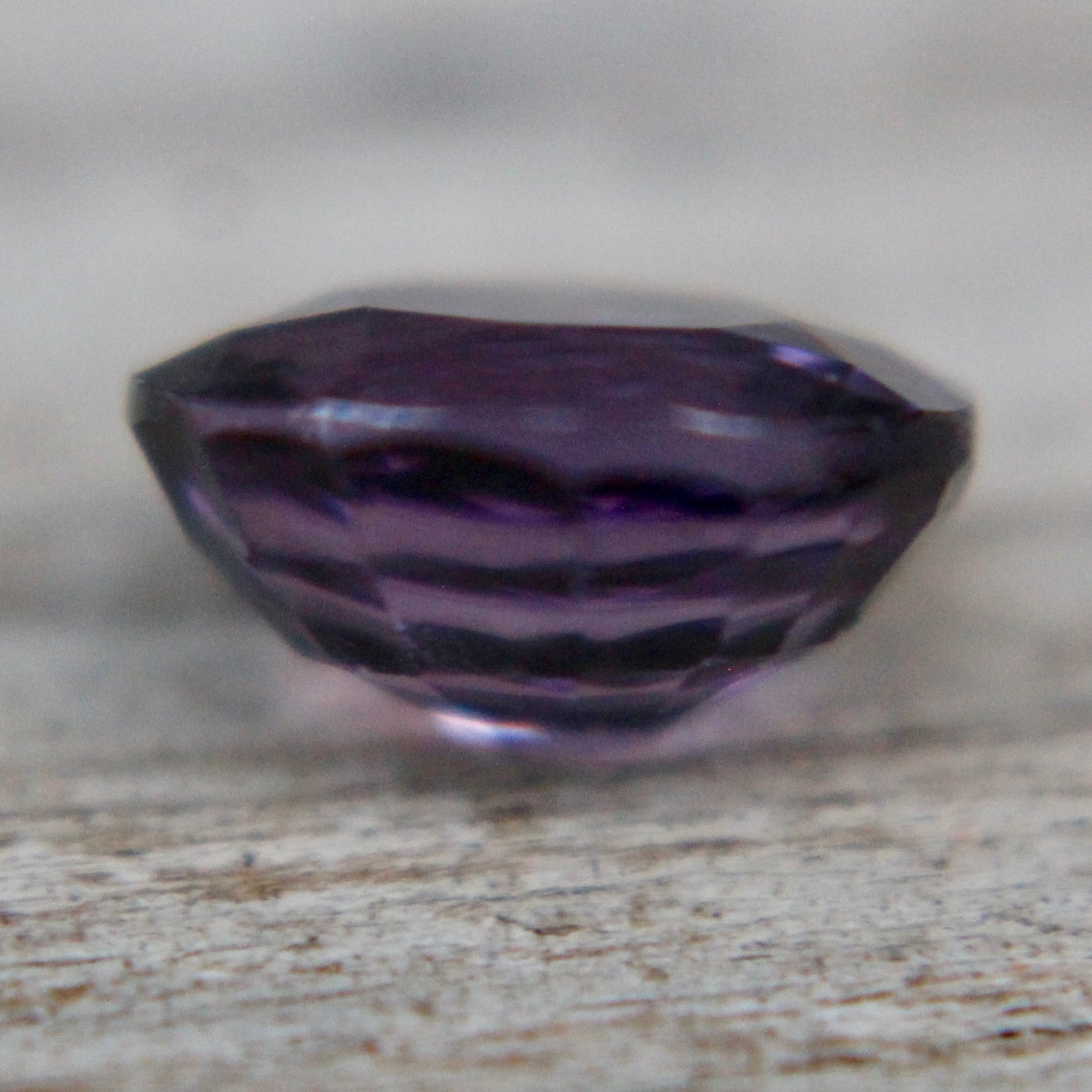 Unheated Ceylon purple spinel 2.28 carat, faceted oval, fine jewelry stone
