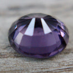 Oval purple spinel 8.34x7.31mm eye clean loose gemstone for engagement rings