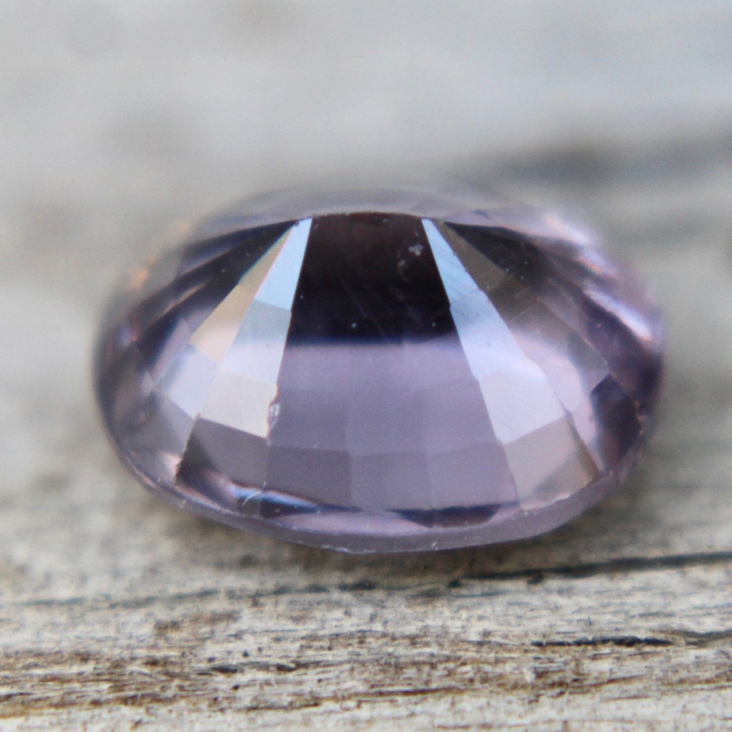 Ceylon purple spinel 7.14×5.86×3.86 mm – faceted oval gemstone with rich violet tone