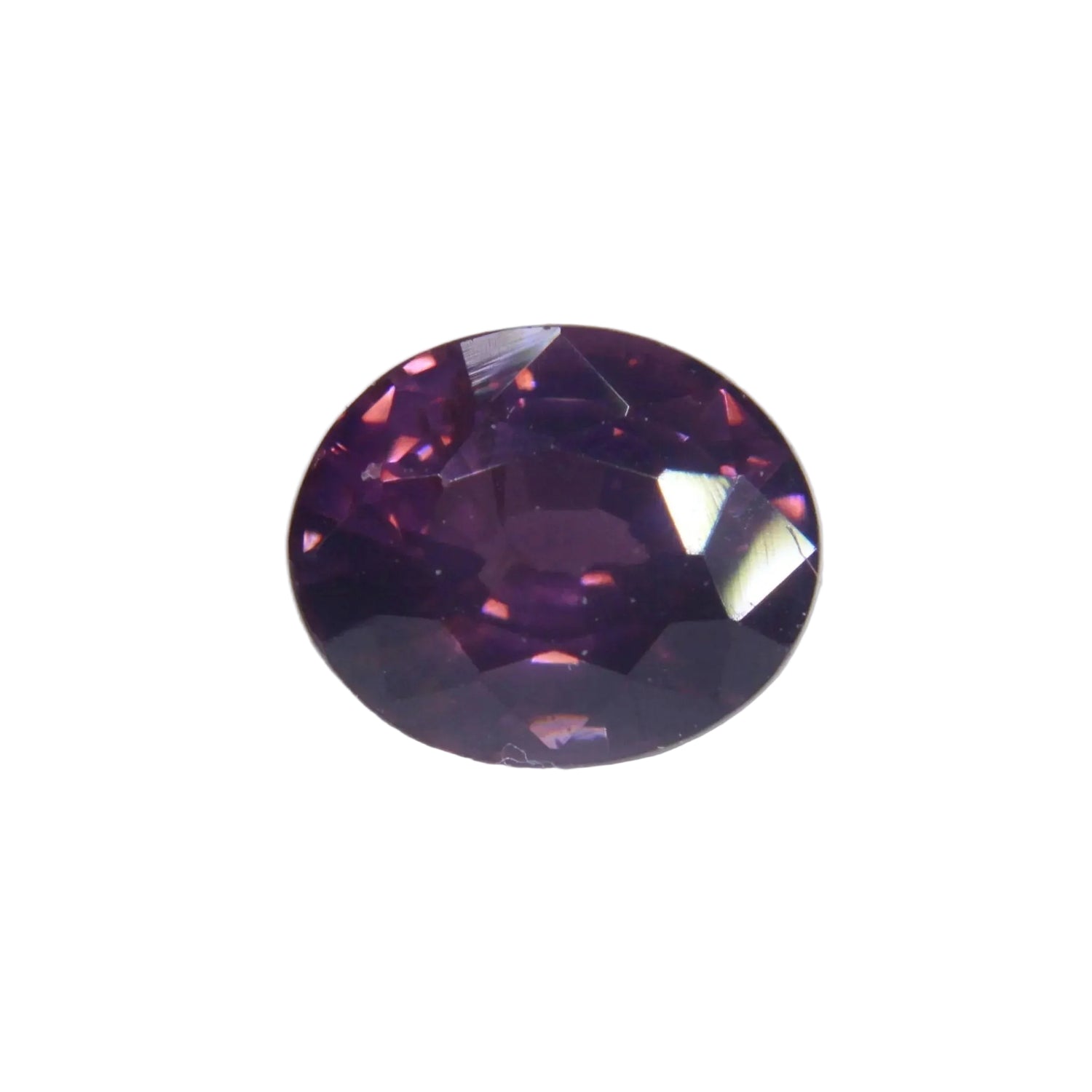 Natural purple spinel 1.03 carat oval cut Ceylon loose gemstone