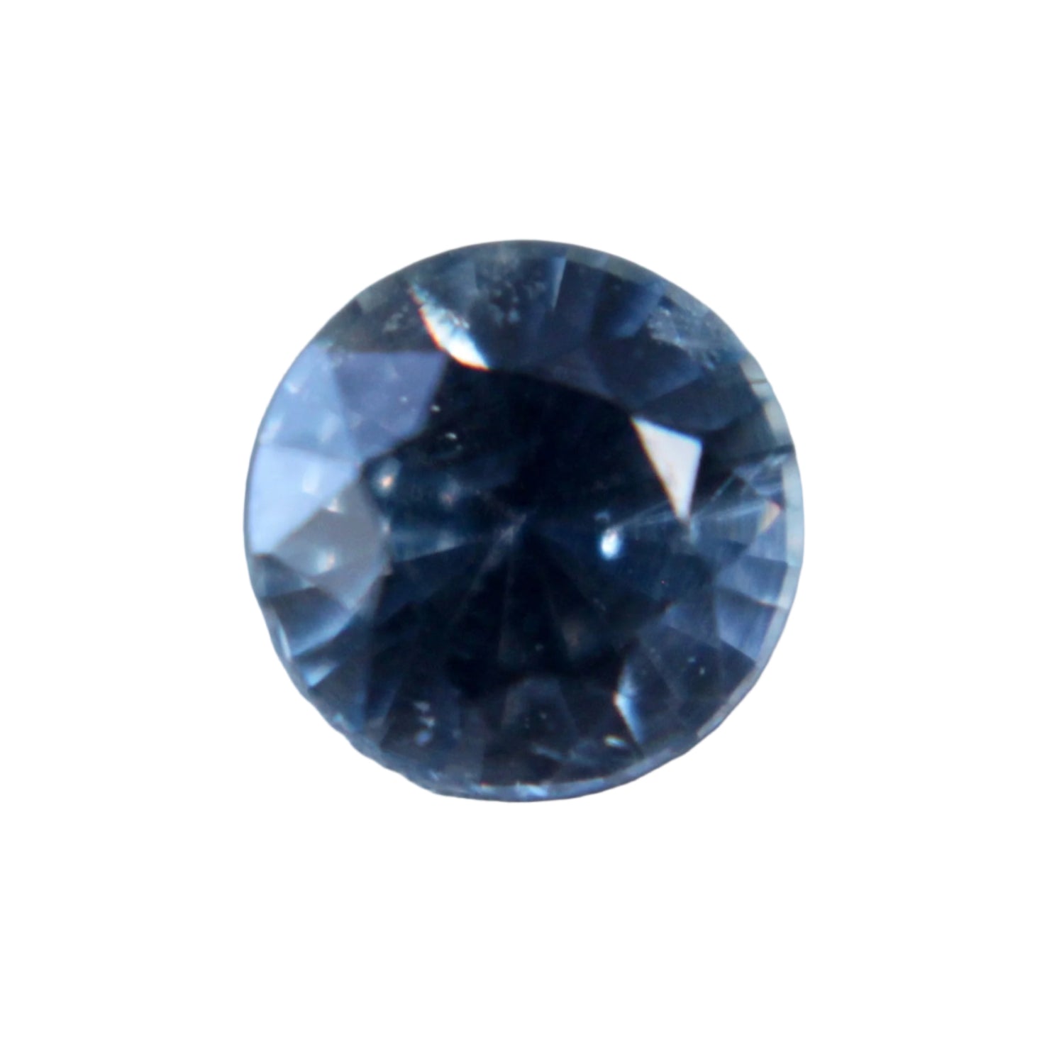 0.75 Carat Round Cut Natural Purplish Green Sapphire – Unheated Ceylon Origin

