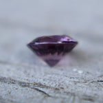 Untreated purplish pink sapphire stone for bespoke jewelry, authenticity confirmed by Sapphire Pal Australia