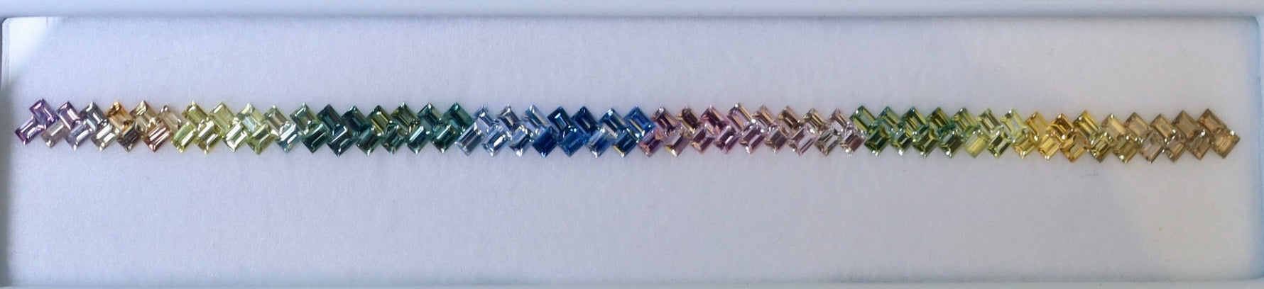 Natural Rainbow Color Sapphire Set (Baguette Cut) — 10.05 Carat VVS Loose Sapphires - Sapphirepal