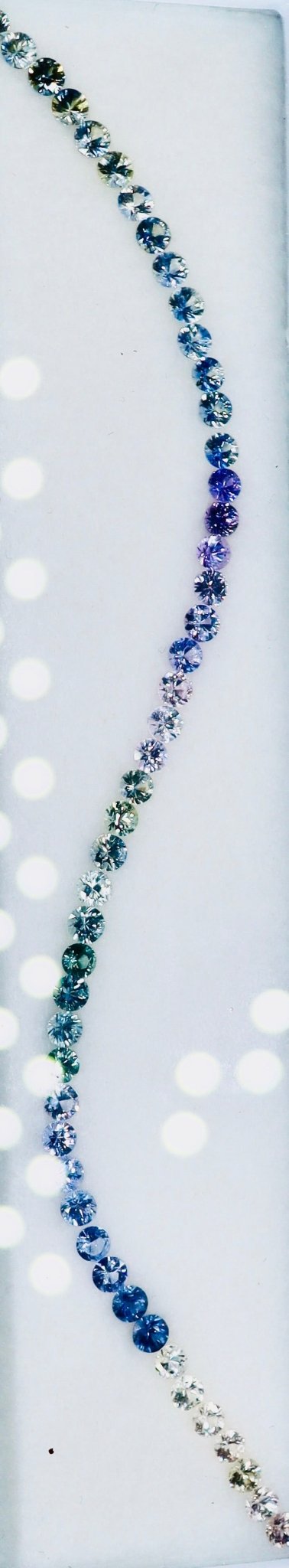 Natural Rainbow Sapphire Parcel – 6.00ct VVS Round Cut | Ideal for Tennis Bracelets & Custom Necklaces - Sapphirepal