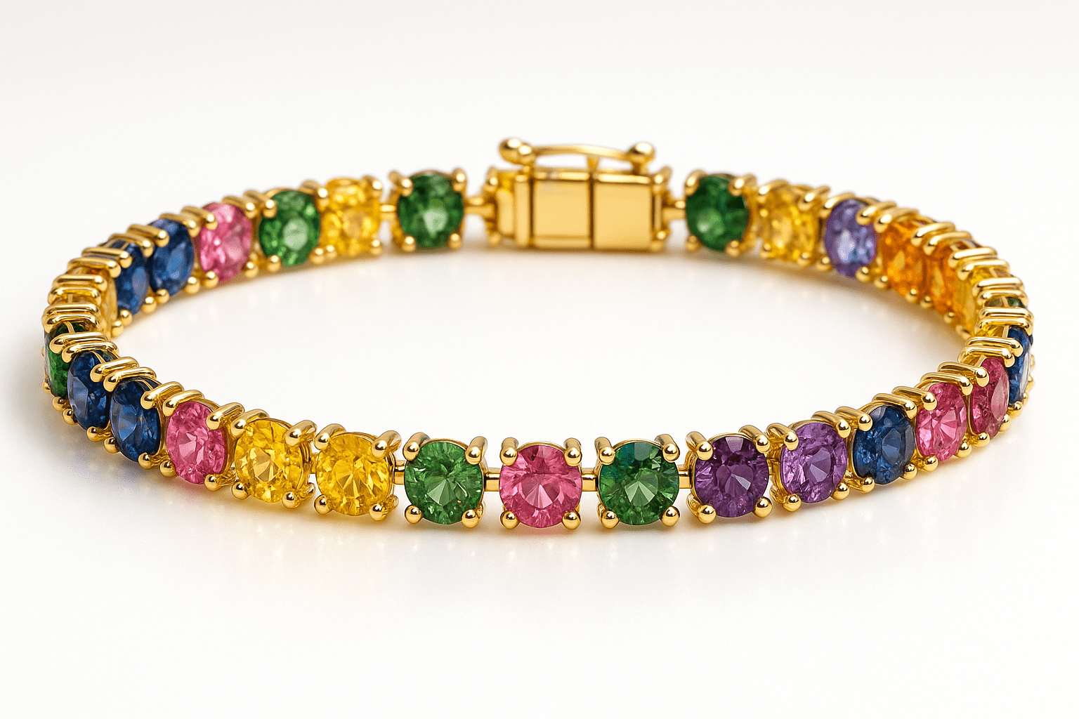 Natural Rainbow Sapphire Parcel – 6.00ct VVS Round Cut | Ideal for Tennis Bracelets & Custom Necklaces - Sapphirepal