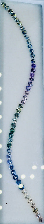 Natural Rainbow Sapphire Parcel – 6.00ct VVS Round Cut | Ideal for Tennis Bracelets & Custom Necklaces - Sapphirepal