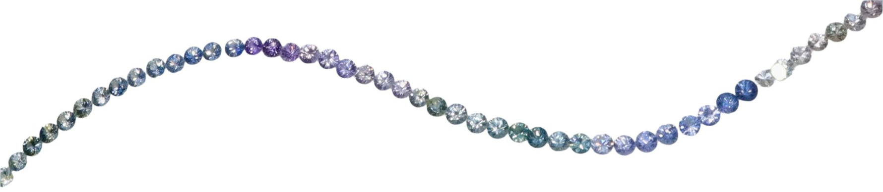 Natural Rainbow Sapphire Parcel – 6.00ct VVS Round Cut | Ideal for Tennis Bracelets & Custom Necklaces - Sapphirepal