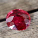 Natural Red Spinel 1.00 Carat Oval Cut Untreated Loose Gemstone from Ceylon - Sapphirepal