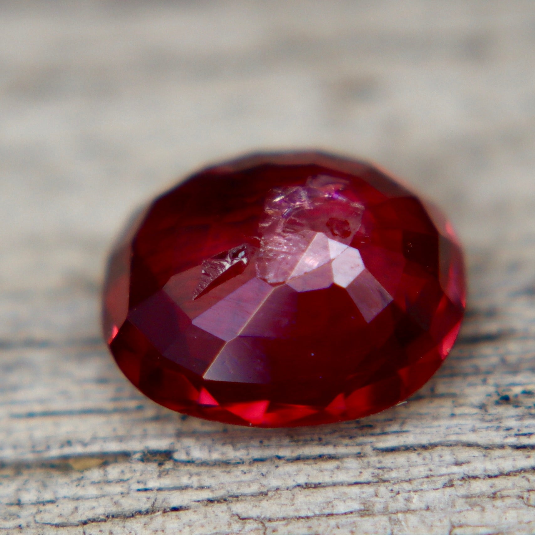 Natural Red Spinel 1.00 Carat Oval Cut Untreated Loose Gemstone from Ceylon - Sapphirepal
