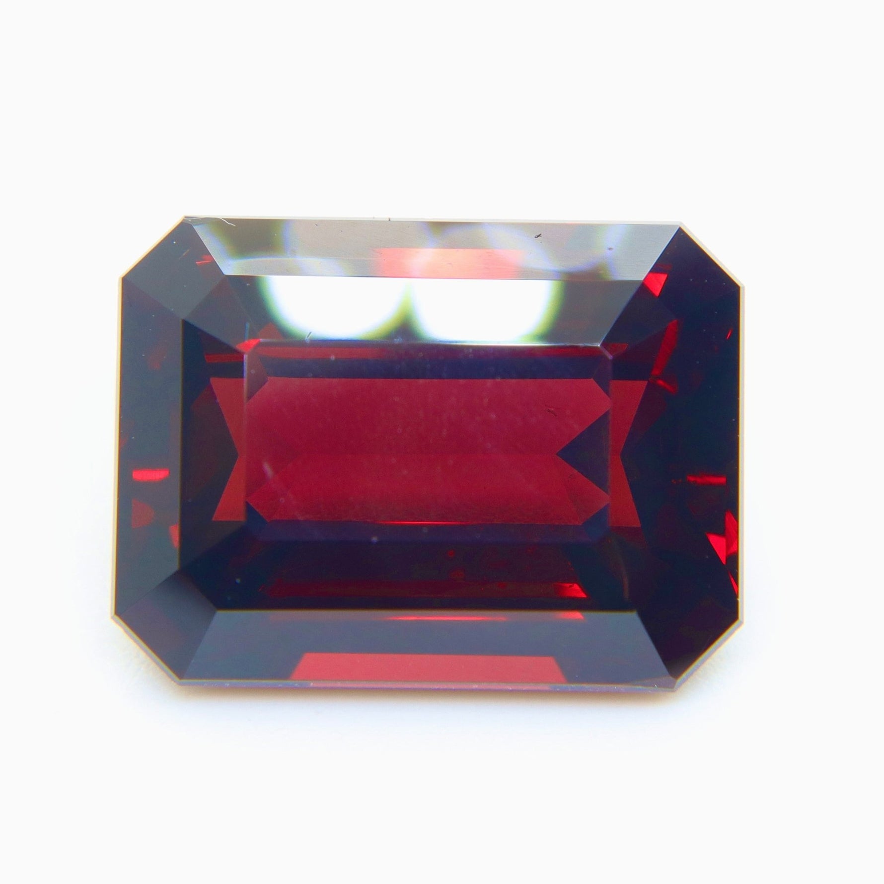 Natural Rhodolite Garnet 21.33 Carat Octagonal Emerald Cut Certified Loose Gemstone - Sapphirepal
