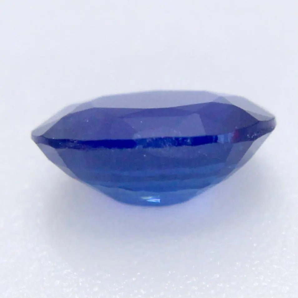 Unheated royal blue sapphire oval cut faceted gemstone for engagement ring