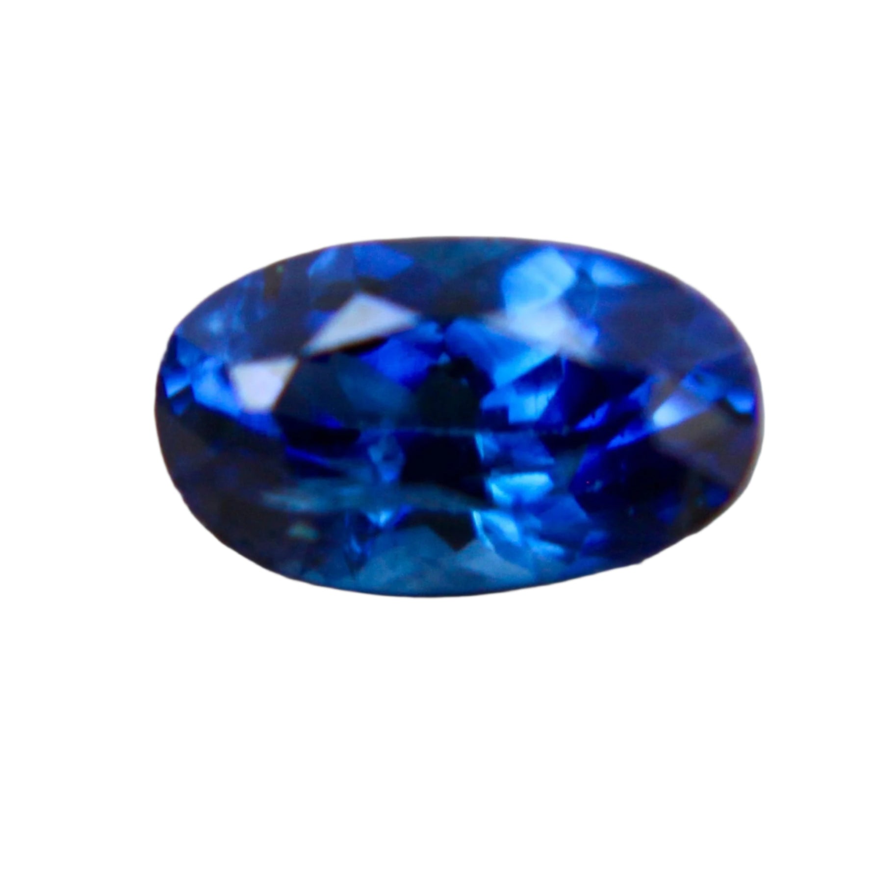 Natural Royal Blue Sapphire Oval Cut 0.64 Carat from Ceylon – Deep Blue Gemstone

