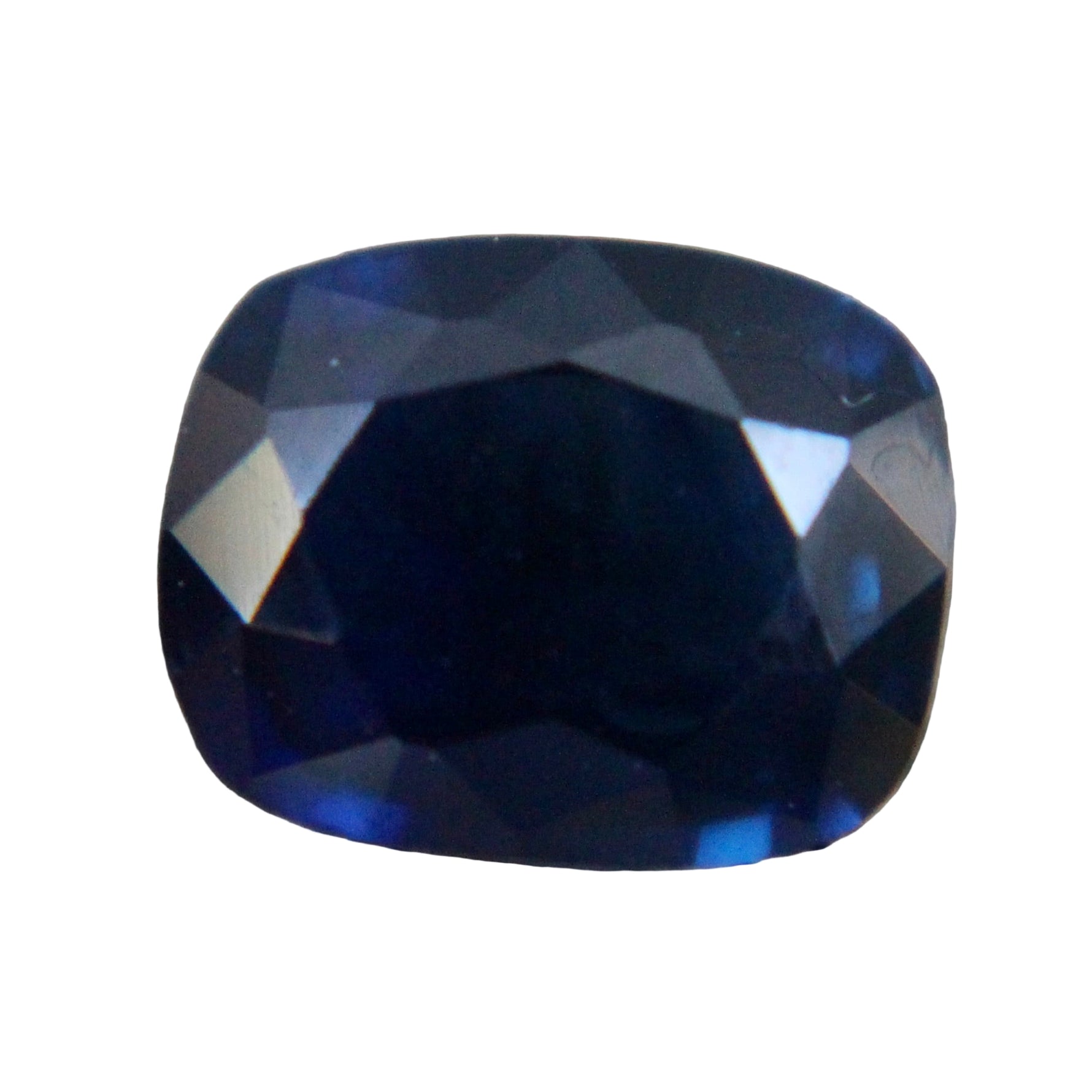1.50 ct Natural Royal Blue Sapphire, Cushion Cut, eye-clean – Sapphire Pal