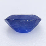 High clarity natural royal blue sapphire oval cut gemstone with vivid blue hue