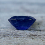 Unheated natural sapphire oval faceted 0.55 carat gemstone for fine jewelry