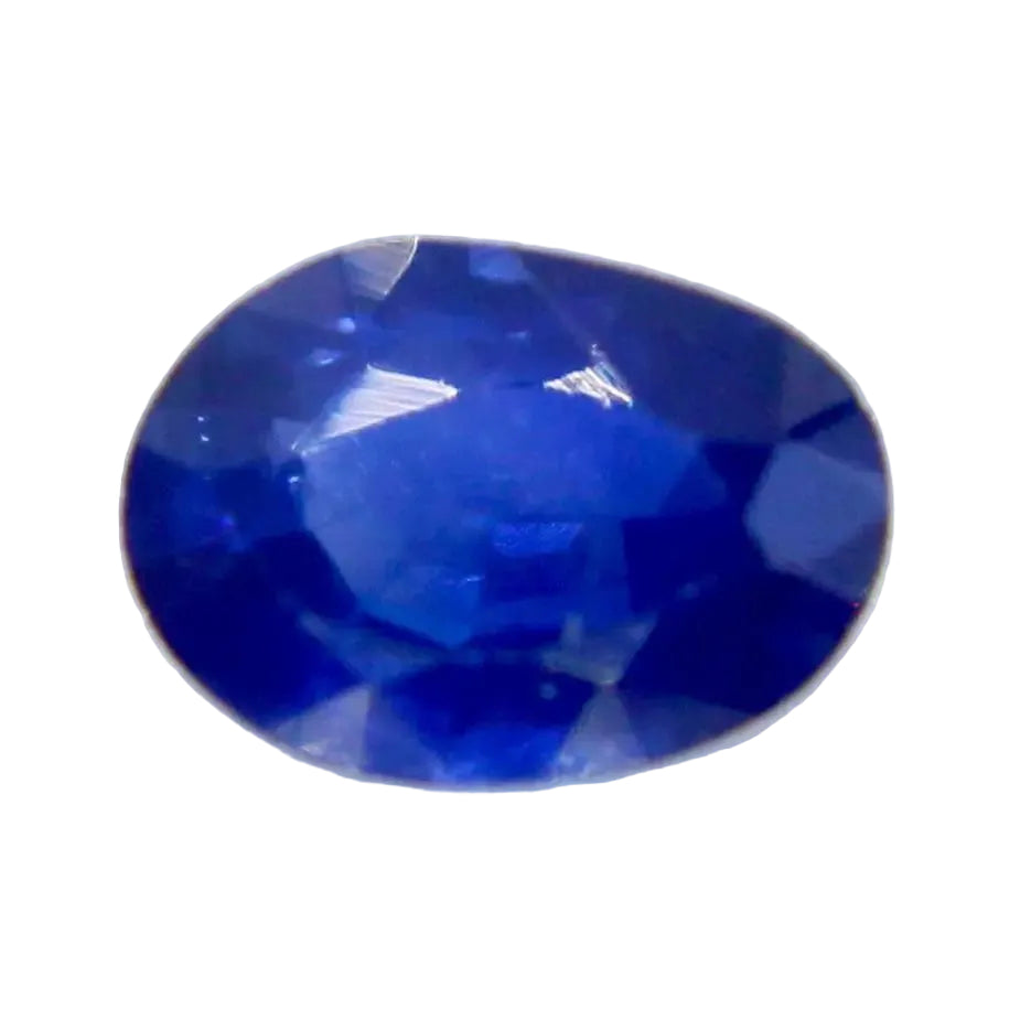 Natural Royal Blue Sapphire 0.33ct oval cut untreated Ceylon gemstone