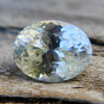 Natural Sapphire with sight yellow champagne hue - Sapphirepal