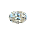 Natural White Sapphire with Slight Yellow Tint 1.50 Carat Oval Cut from Ceylon – Untreated Authentic Gemstone