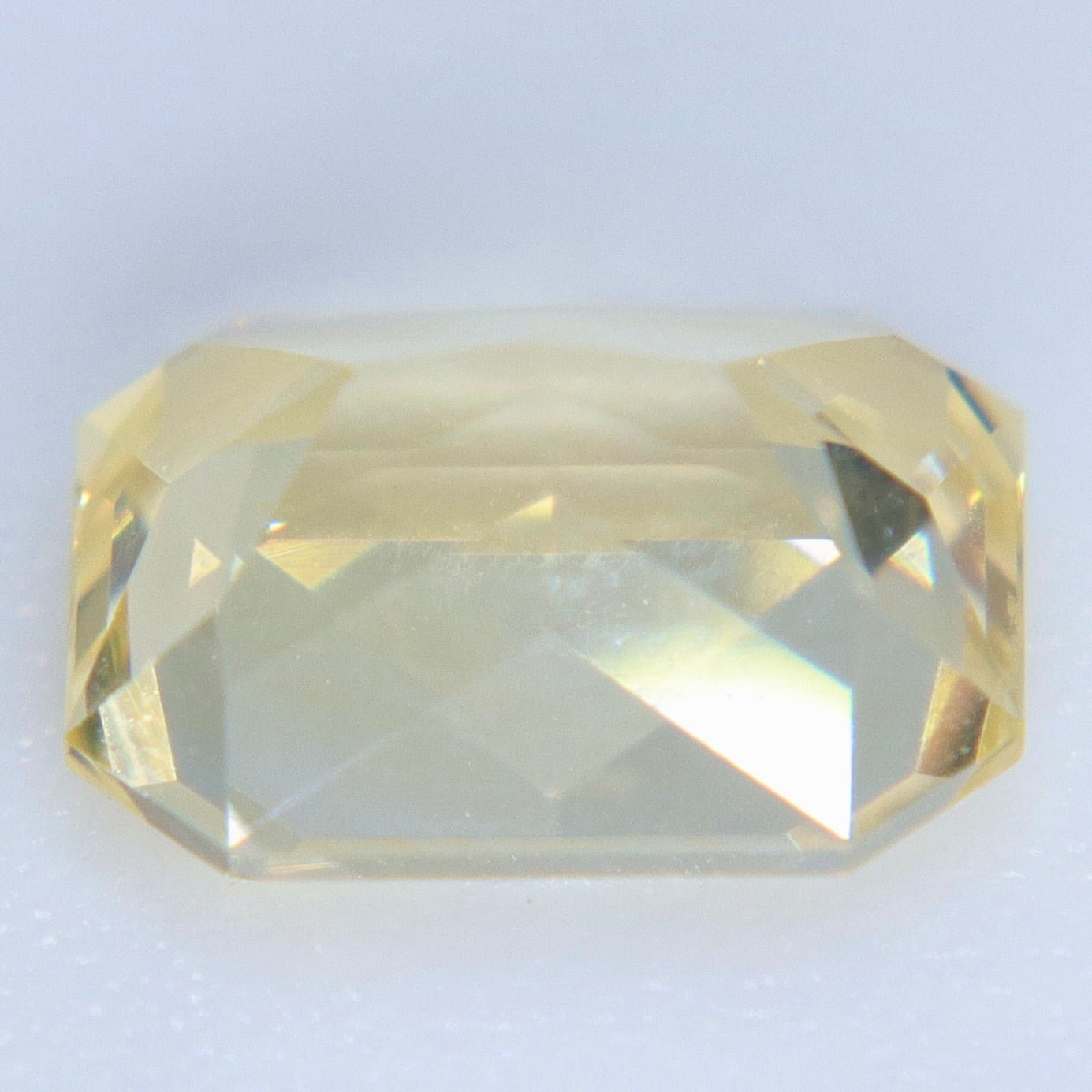 Natural Soft Yellow Sapphire 1.47 Carat Emerald Cut from Ceylon - Sapphirepal