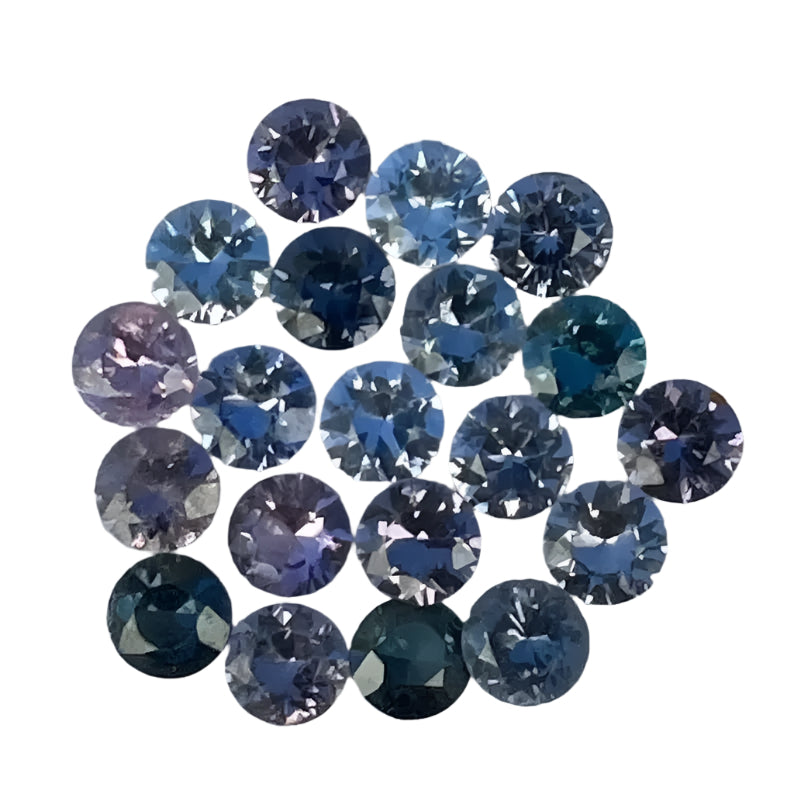 Natural Mixed Spinel Set – 10pcs Round Cut | 5 mm | Ceylon