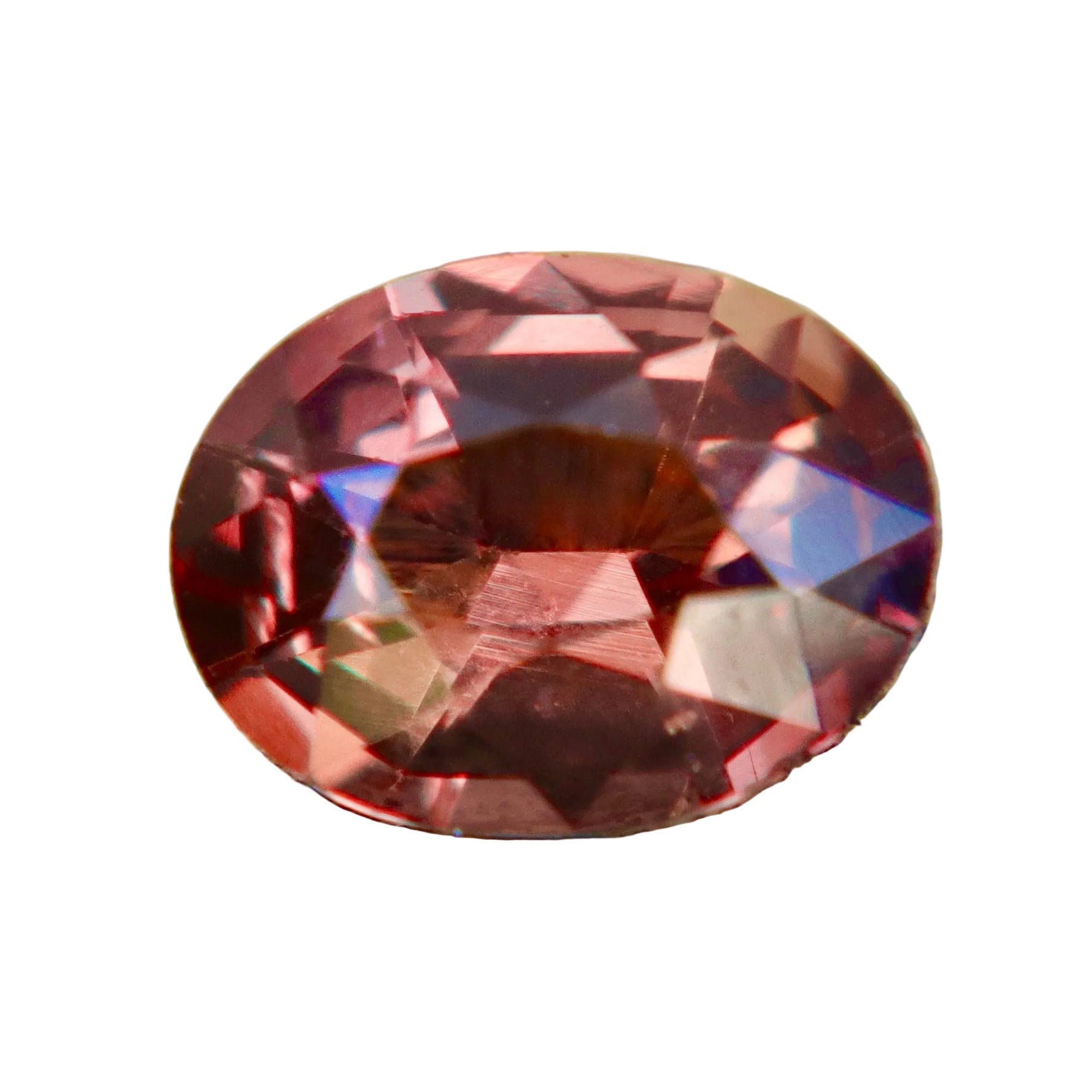 Natural Sunset Padparadscha - Style Sapphire 1.12 Carat Oval Cut VVS – Ceylon Pinkish Orange Loose Gemstone - Sapphirepal