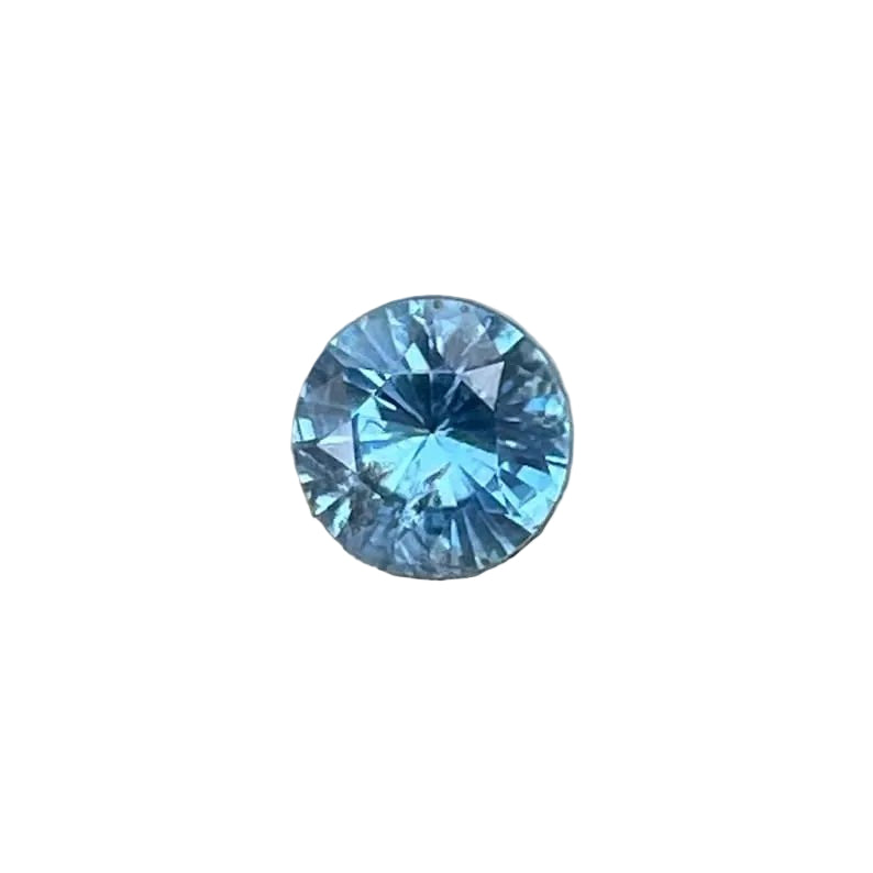 Natural Teal Blue Sapphire 0.74ct Round Cut – Madagascar – Sapphire Pal
