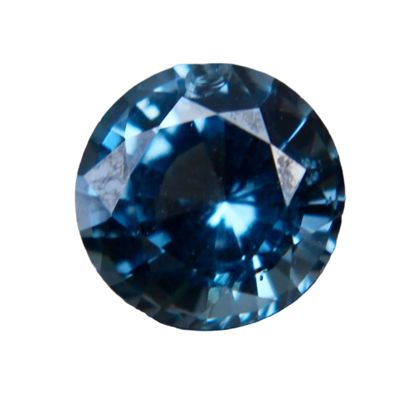 Natural Teal Blue Spinel | 0.63 Carat Round Cut | Eye Clean Ceylon Gemstone - Sapphire pal
