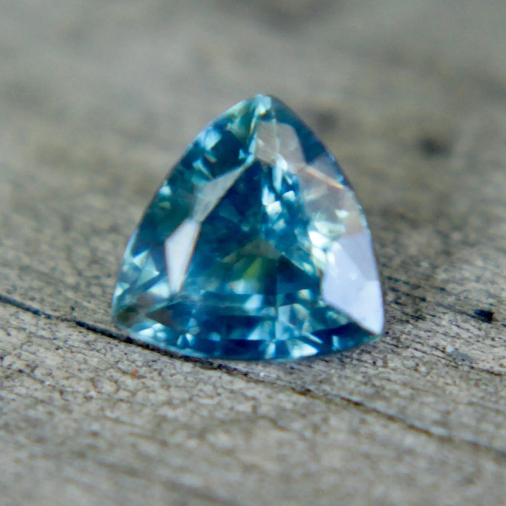 Natural Teal Sapphire – 0.80 Carat Trillion Cut | Unheated Madagascar Gemstone - Sapphirepal