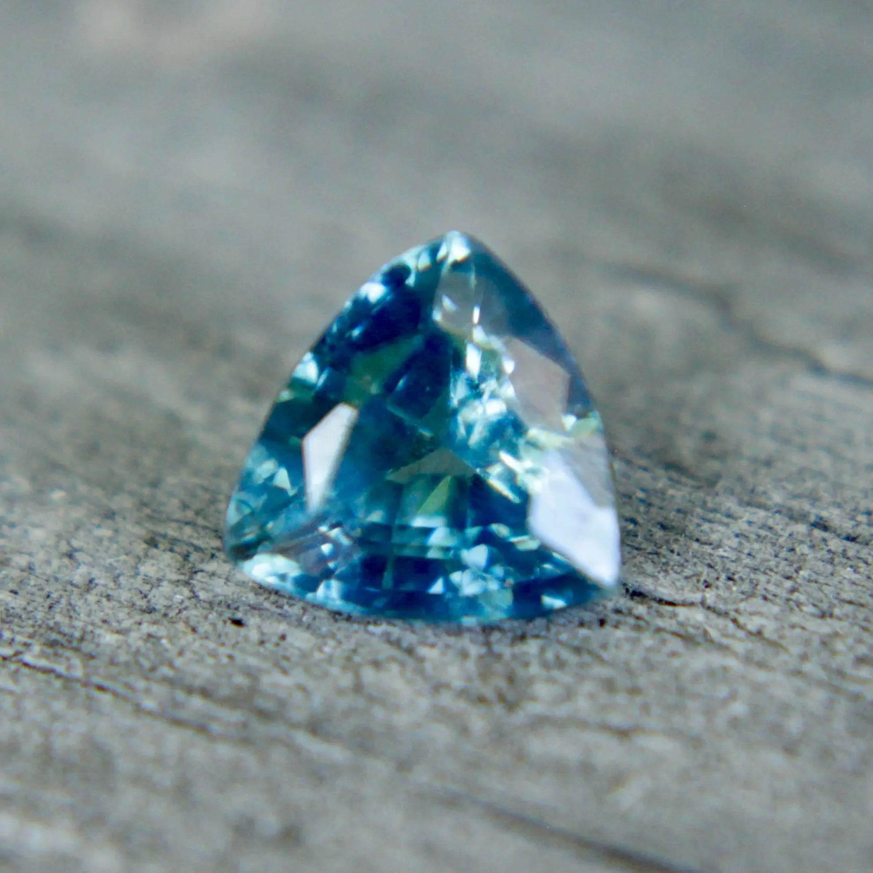 Natural Teal Sapphire – 0.80 Carat Trillion Cut | Unheated Madagascar Gemstone - Sapphirepal