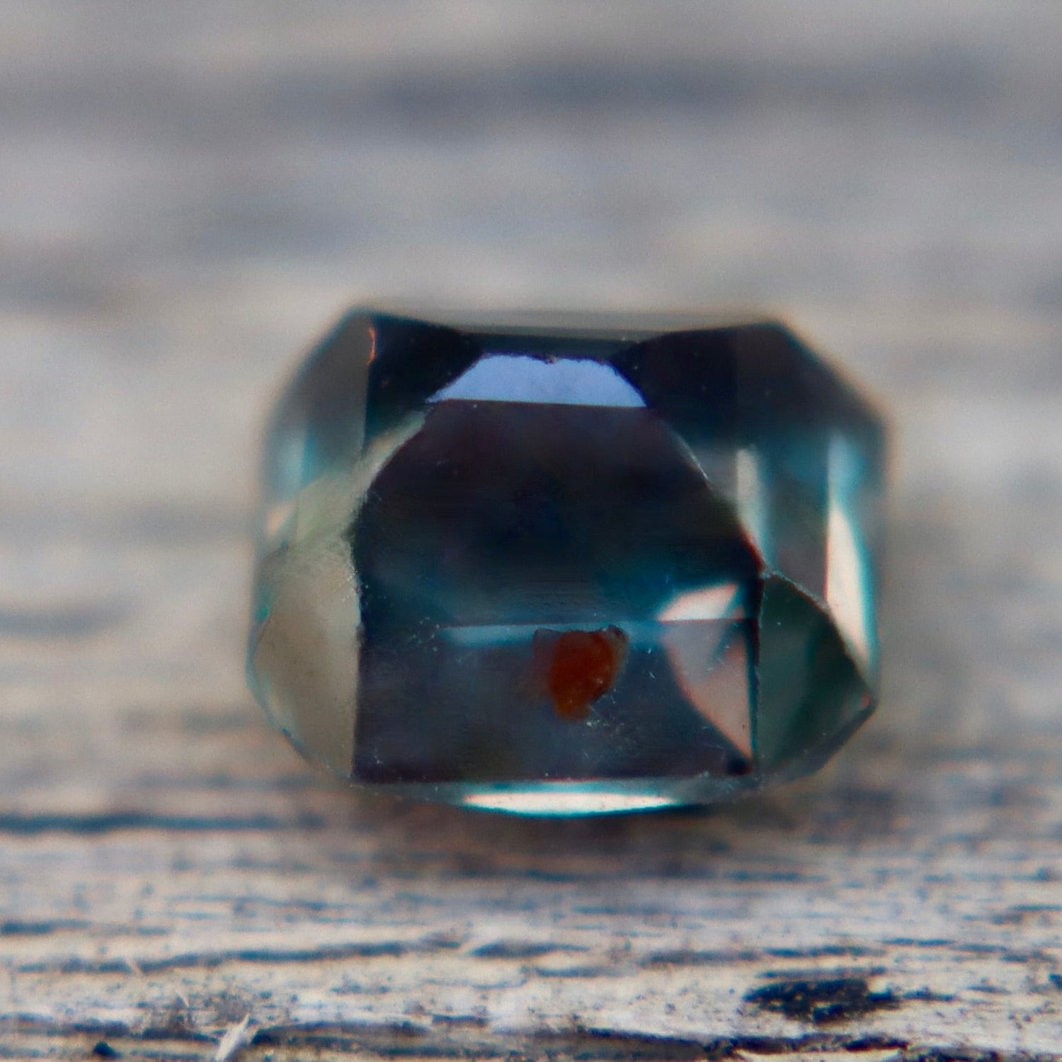 Natural Teal Sapphire 1 Carat Octagonal Emerald Cut Madagascar Sapphire - Sapphirepal