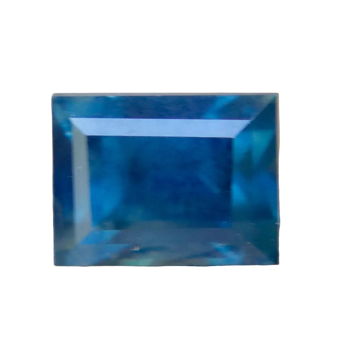 Natural Teal Sapphire 1.02ct Rectangular Step Cut | Certified Heated Sapphire | Sapphire Pal Australia - Sapphirepal