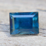 Natural Teal Sapphire 1.02ct Rectangular Step Cut | Certified Heated Sapphire | Sapphire Pal Australia - Sapphirepal