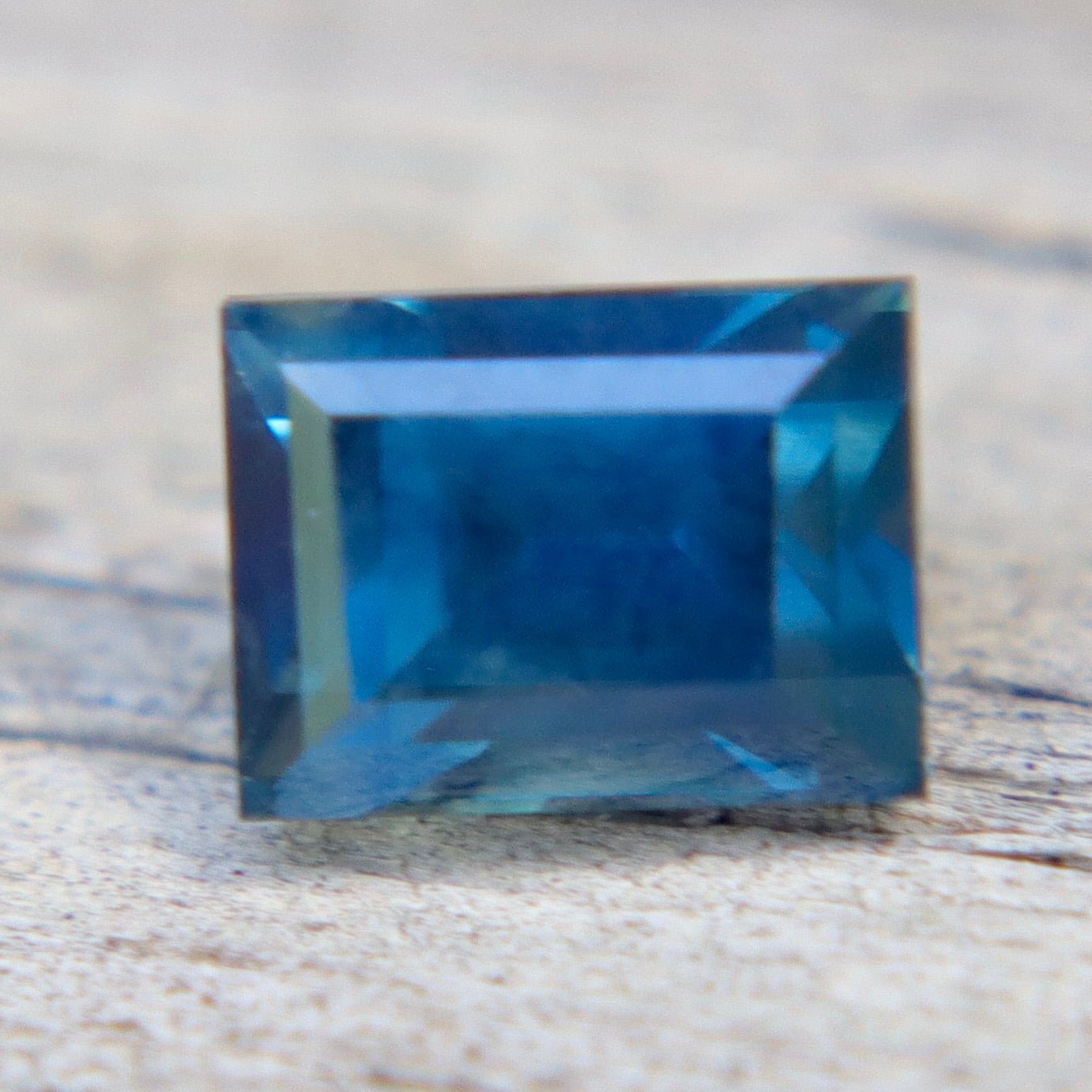 Natural Teal Sapphire 1.02ct Rectangular Step Cut | Certified Heated Sapphire | Sapphire Pal Australia - Sapphirepal