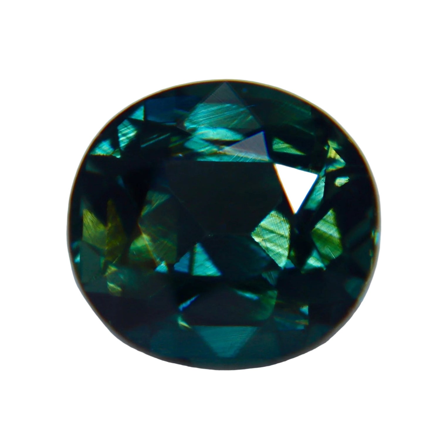 Natural Teal Sapphire 2.20ct Oval Cut Unheated Certified Loose Gemstone - Sapphirepal