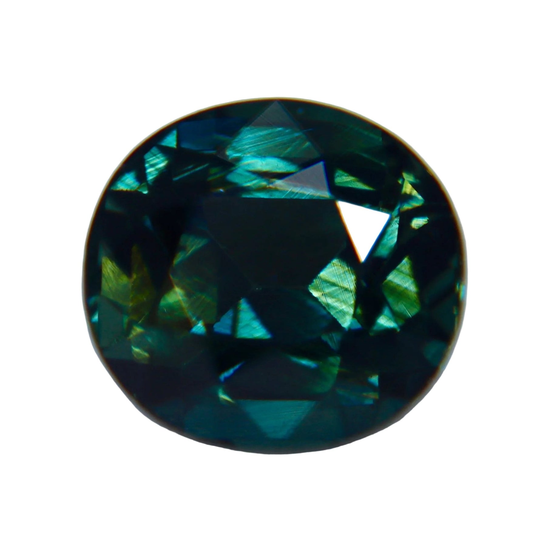 Natural Teal Sapphire 2.20ct Oval Cut Unheated Certified Loose Gemstone - Sapphirepal