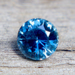 Natural Teal Sapphire (Heated) — 0.80 Carat Round Cut VS Loose Sapphire Gemstone - Sapphirepal