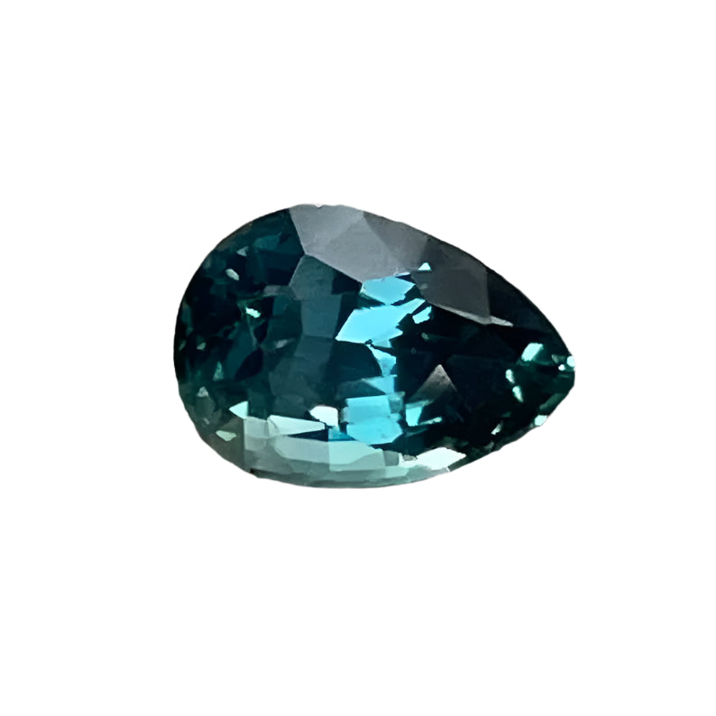 1.50 Carat Teal Sapphire – Pear Cut | Unheated Ceylon Loose Gemstone for Engagement Rings - Sapphire pal