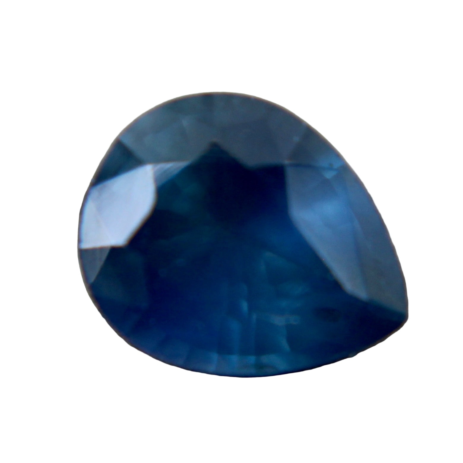 0.62 ct Natural Teal Sapphire, Pear Cut, Madagascar origin, unheated untreated, I clarity – Sapphire Pal