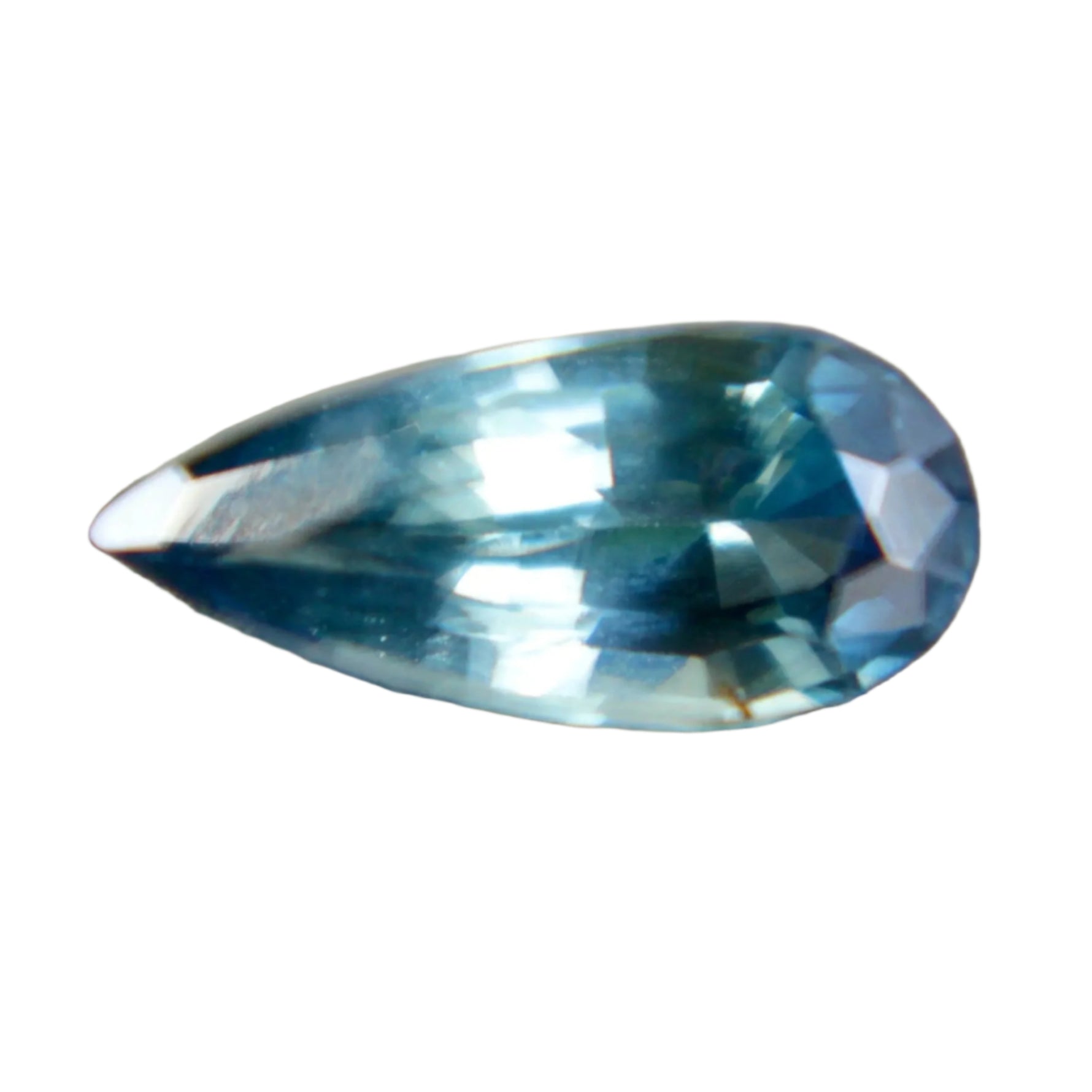 1.12ct Teal Sapphire | Pear Cut | Unheated | Madagascar Origin - Sapphire pal