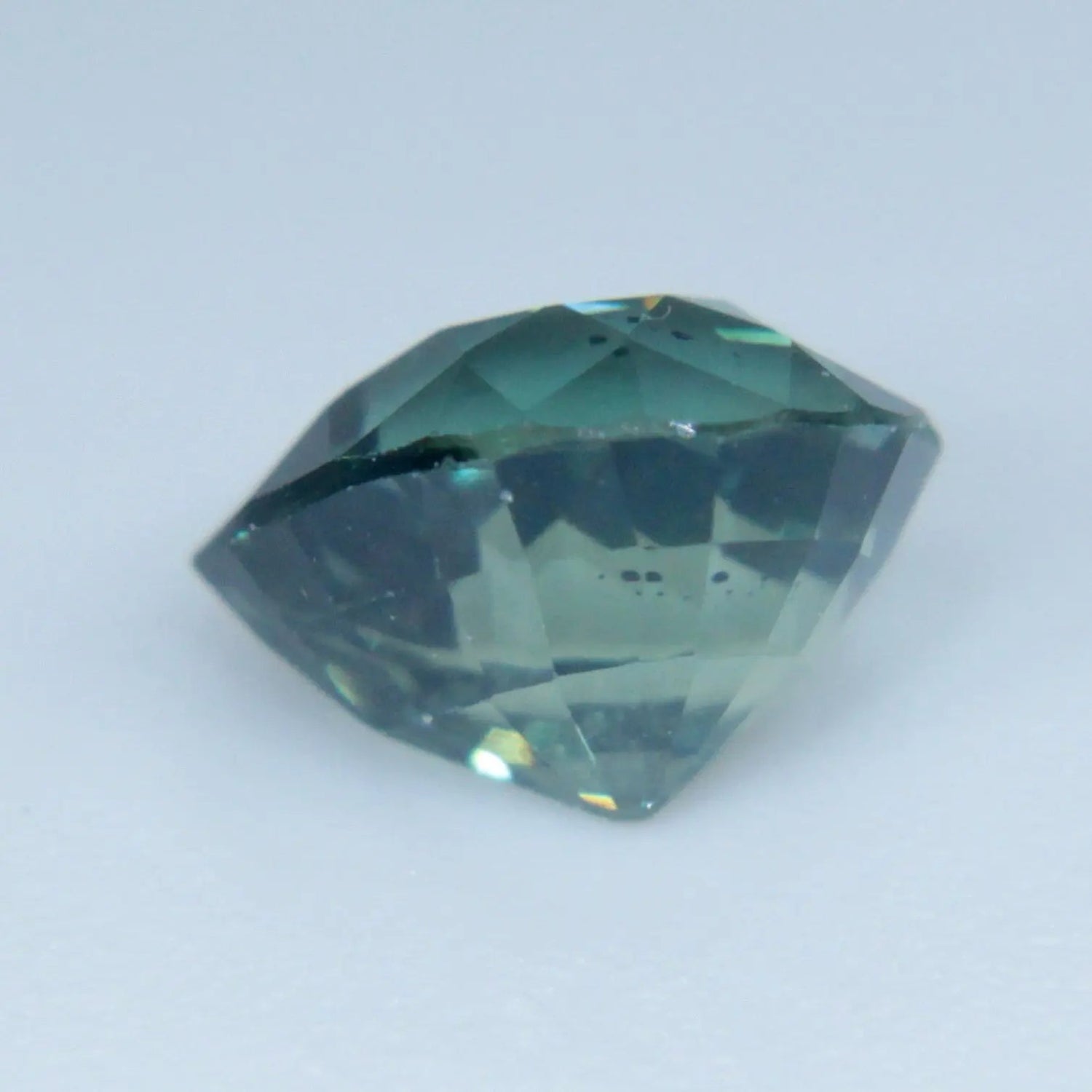 Unheated teal sapphire pear cut VS clarity engagement ring gemstone
