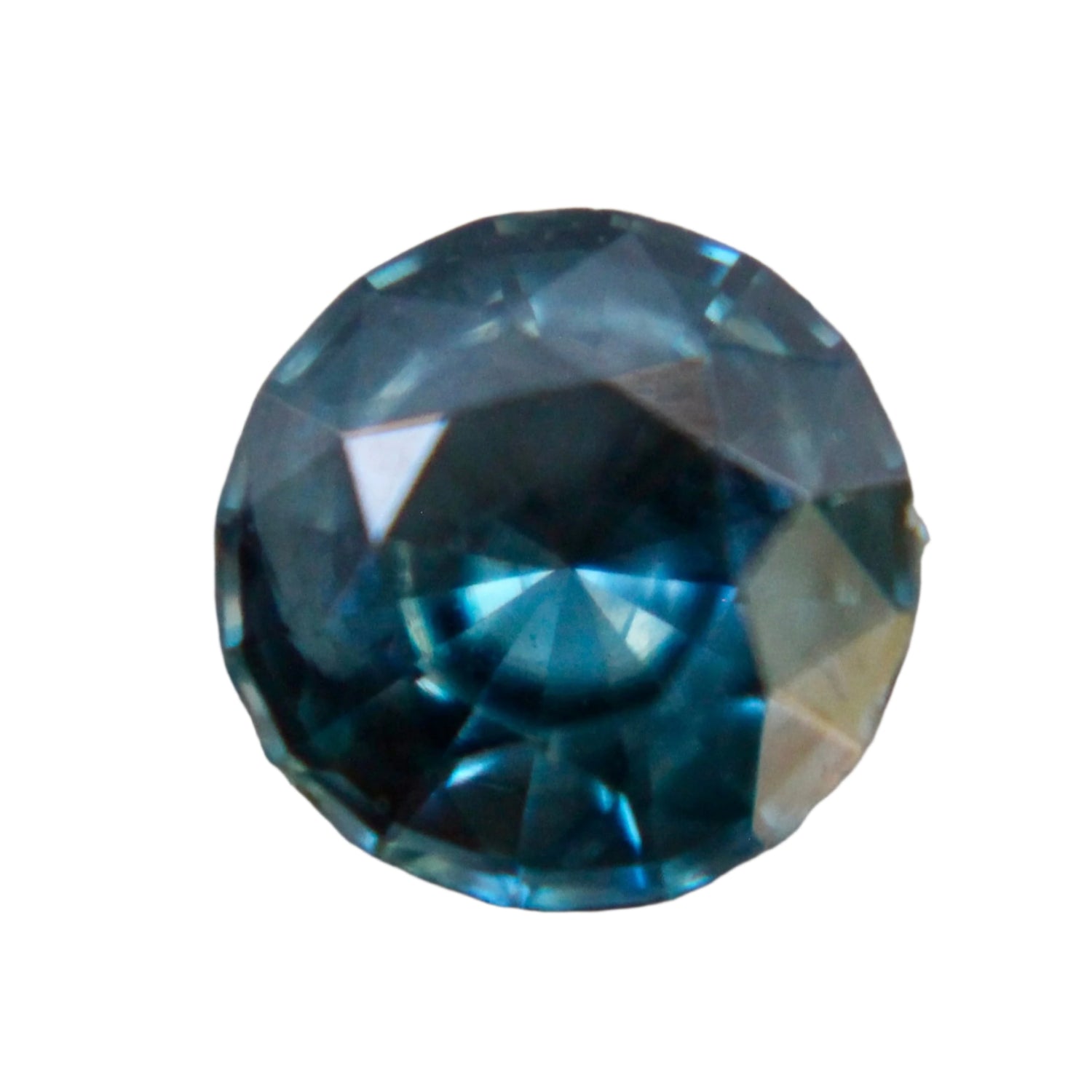 Natural Teal Sapphire | 0.92 Carat Round Cut | Blue Green Unheated Gemstone | Sapphire Pal