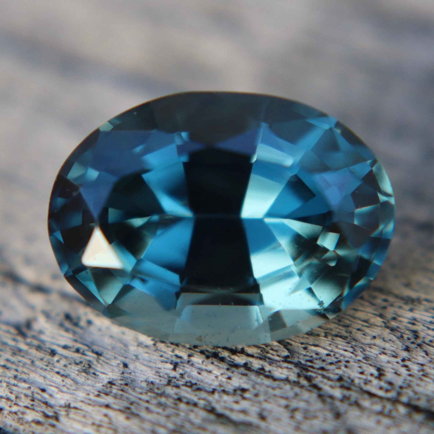 Natural Teal Spinel 5.01 Carat Oval Cut Ceylon