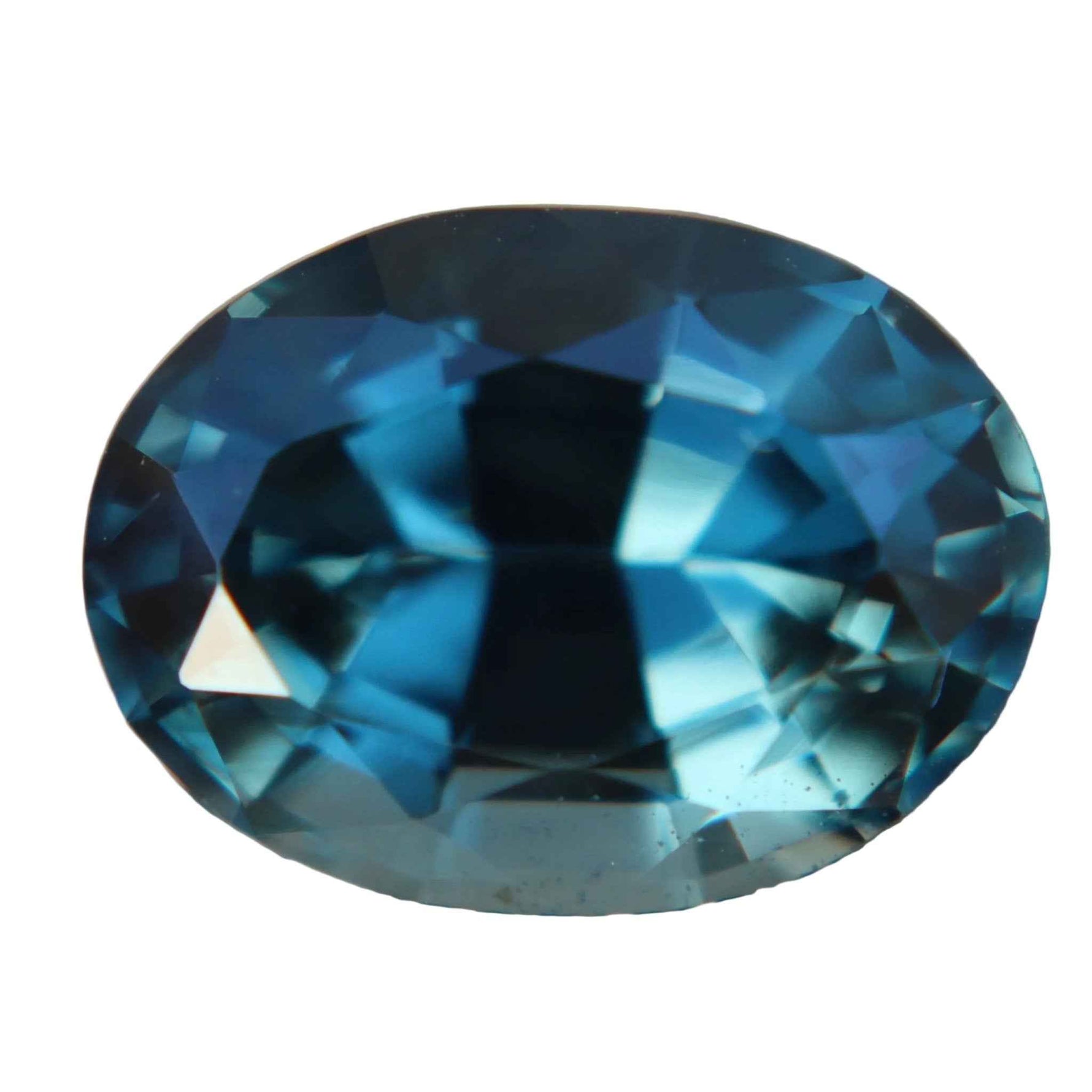 Natural Teal Spinel 5.01 Carat Oval Cut Ceylon