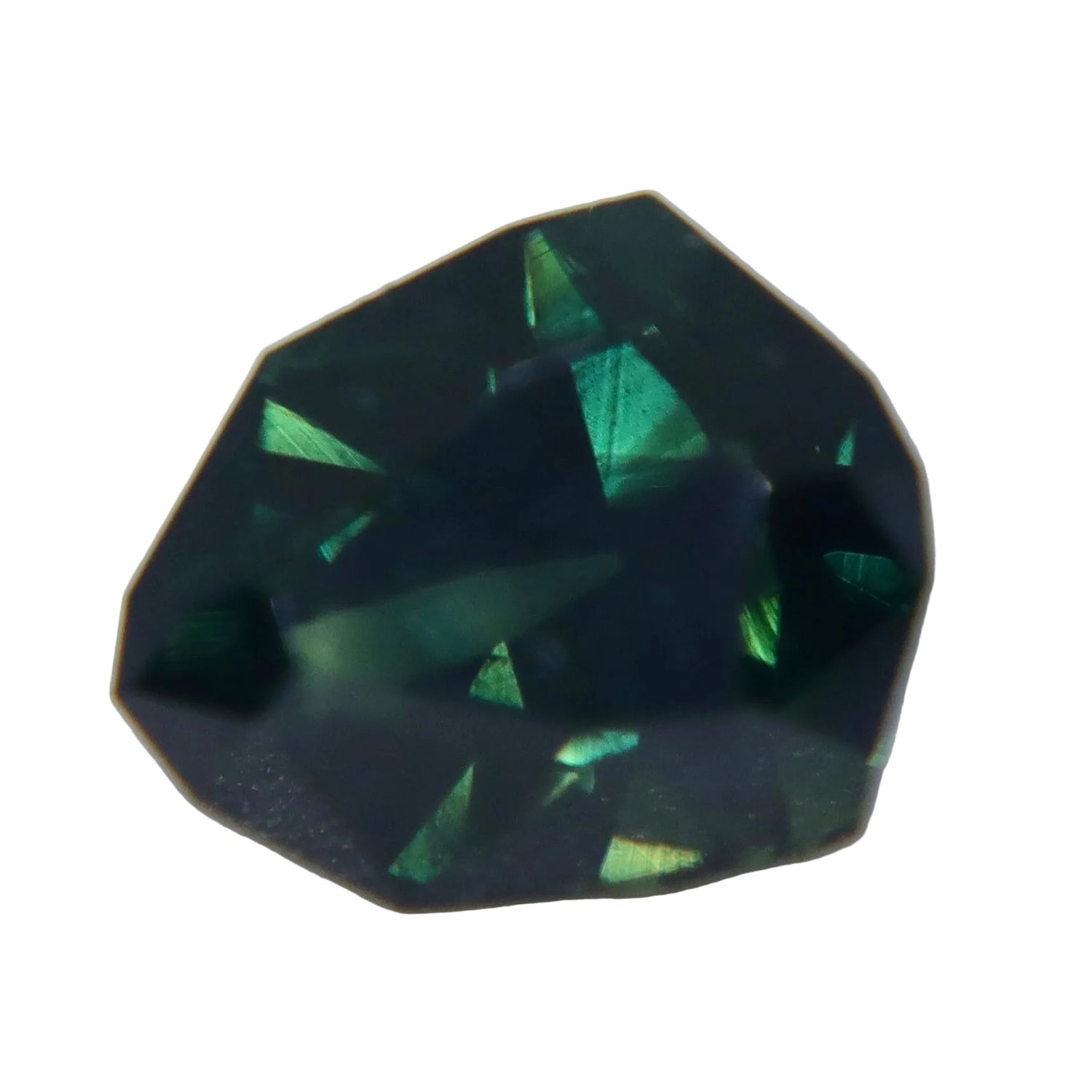 Natural Unheated Australian Parti Sapphire – 1.47ct Modified Trillion VVS - Sapphirepal