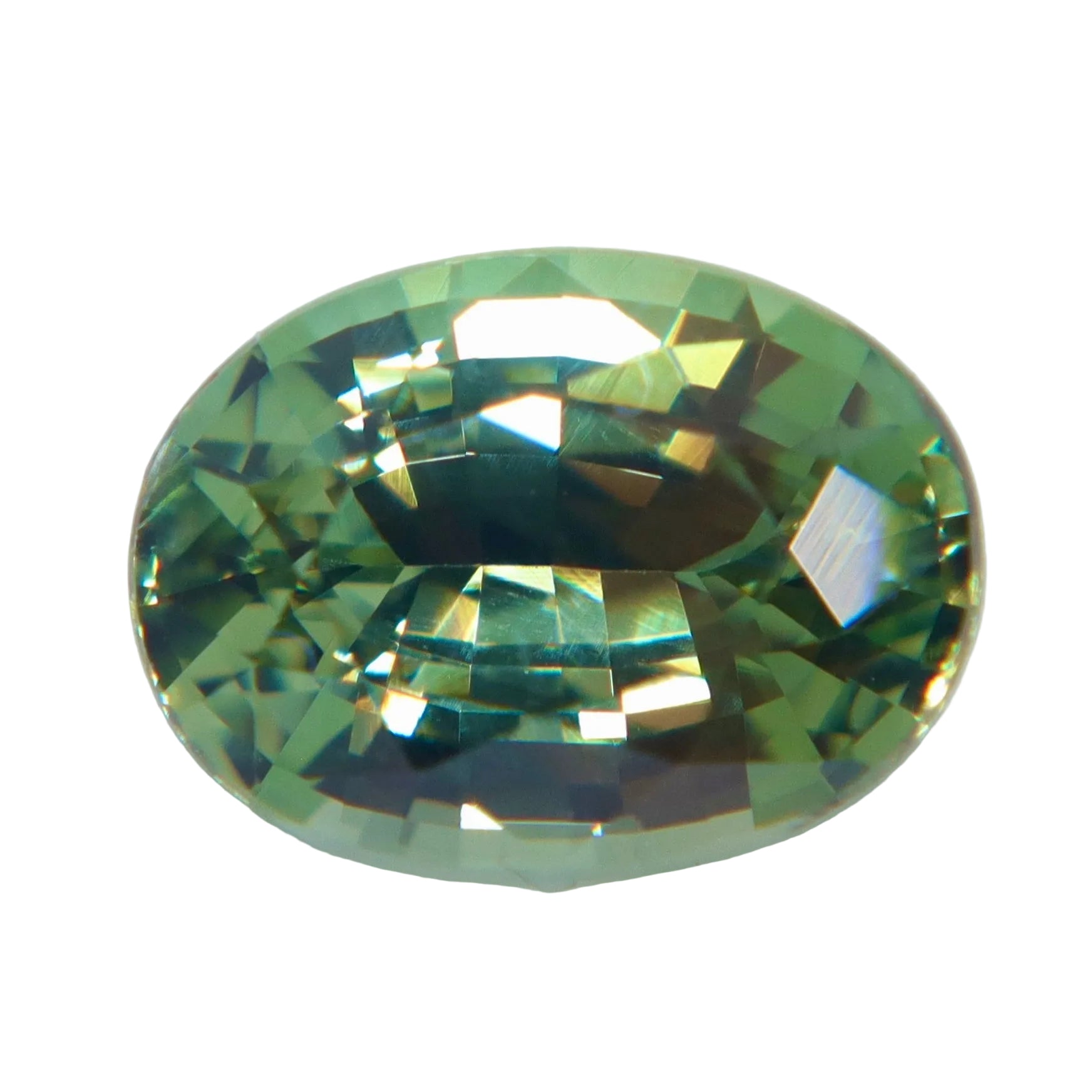 Natural vanadium chrysoberyl 1.63 carat oval cut from Ceylon